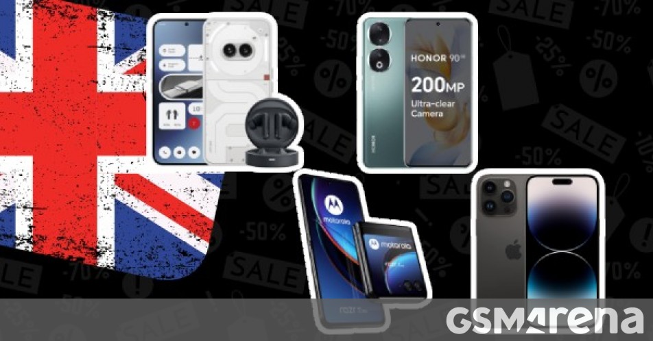 معاملات بریتانیا: Nothing Phone (2a) پیش‌خرید می‌شود، Honor 90 و Moto Razr 40 Ultra در فروش هستند